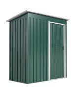 Cobertizo de jardín 163x89x182 cm acero galvanizado color verde Outsunny