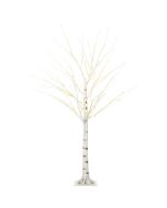 Árbol de luce 22x22x150 cm pp, metal color blanco Homcom