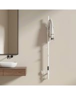 Emke toallero eléctrico Wi-Fi 150x12,5 cm blanco brillante control app tuya