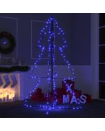 Árbol de navidad 200 luces LED interior y exterior 98x150 cm es4019