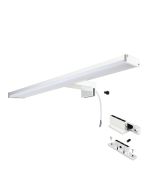 Aplique LED slim para baño y espejo, 8w-40cm, ip44, cromado