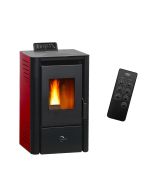 Estufa de pellets de aire anita 9,4 kw sannover burdeos