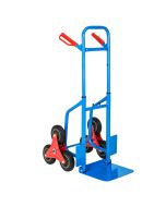 Carretilla sube escaleras con altura ajustable y carga hasta 100kg, azul