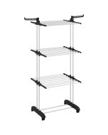 Tendedero de ropa 125x64x172 cm acero, pp bicolor Homcom