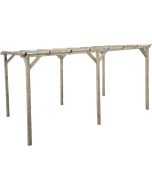 Marquesina para vehículo de madera <<sunny>> 3 x 5 m