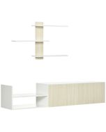 Mueble de televisión 150x31.5x40 cm color marrón Homcom