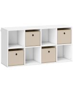 Estantería con cubo 105.9x30x53.7 cm color beige Homcom