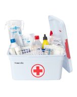 FERRETELIX® Botiquin caja primeros auxilios c/tapa 8 lt medidas: 35x23x19cm