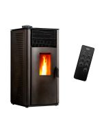 Estufa de pellets de aire anita 12 kw sannover negro