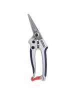 Tijera de podar bimaterial - acero carbono - mango soft touch - 18 cm