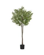 Árbol de olivo artificial, textura realista y gran volumen, 150 cm