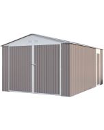 Garaje en metal "nevada" con puerta abatible - 15,36 m²
