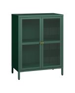 Aparador säkylä con 2 puertas 84x64x35 cm - verde abeto [en.casa]