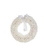 Corona de navidad aresjon 40 cm blanco