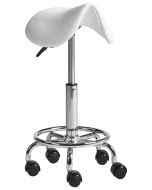 Taburete pony dumont piel sintética blanco