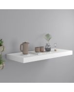 Estante flotante de pared mdf blanco 60x23,5x3,8 cm