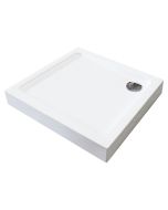 Ondee - plato de ducha lary - antideslizante - 80x80 - acrílico - blanco