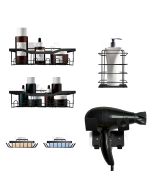 Set baño 6 piezas metálico nyana home