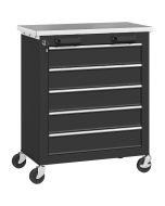 Carro de herramienta 65.5x34.5x76 cm acero, acero inoxidable Homcom