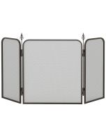 Salvachispas para chimenea 96x1.3x56 cm metal Homcom, hogar - climatización