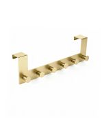 Perchero de puerta rei c1032 | 395x110x77 mm | oro mate