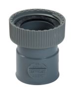Manga PVC gris recta - f 1'1/4 - femenino diámetro 32 mm - nicoll