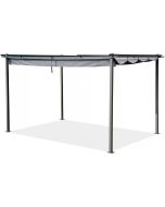 Pérgola con techo retráctil - 3 x 4 m - antracita