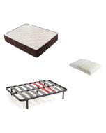 Pack colchón 105x200 y somier y almohada viscoelastica descansin