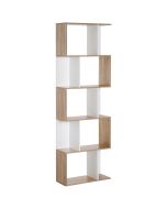Estantería librería 60x24x184.5 cm bicolor Homcom