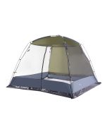 Carpa de jardín beekdaelen poliéster 305x305x213cm - verde/gris [pro.tec]