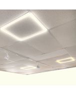 2x marco luminoso LED 60x60cm 48w 4800lm luz blanca neutra, falso techo