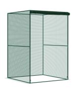 Jaula de cultivo 120x120x180 cm acero, poliéster color verde Outsunny