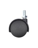 Rueda giratoria doble ø 4,1 x 5 cm con pasador