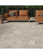 Suelo porcelánico piedra gris 30x60cm C2 Volfy