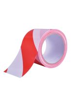 Cinta marcaje blanco y rojo 50mm x 33m