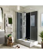 Cabina de ducha rectangular Ónega 80x120 cm