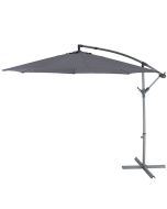 Parasol excéntrico Malta gris 253xø298cm