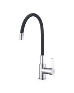 Grifo de cocina flexible negro