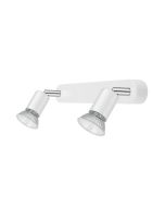 Regleta blanco GU10 2 focos