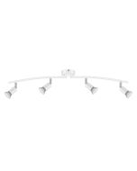Regleta blanco GU10 4 focos