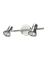 Regleta Edee cromo GU10 2 focos