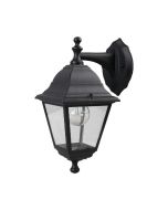 Aplique Exterior Descendente 4 Caras Negro Varennes