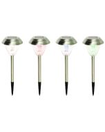 Pack 4 Baliza Solar Inoxidable Kitmat