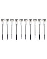 Pack 10 Baliza Solar Inoxidable Langley