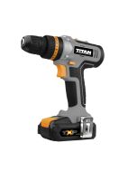 Taladro atornillador con 2 baterías y cargador 18 V Titan