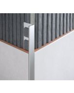Perfil borde recto aluminio mate 10 mm Brenner
