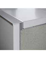 Perfil escalón recto aluminio 11 mm Brenner