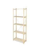 Estantería madera 170x65x28 cm 5 estantes