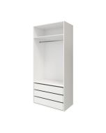 Armario completo Homny 1 columna y cajonera blanco 1 m