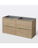 Mueble de baño suspendido Idalie color roble 120x45cm